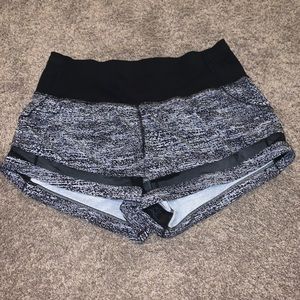 Lululemon black/white shorts size 10